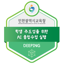 학생 주도성을 위한 AI 융합수업 실행 배지
